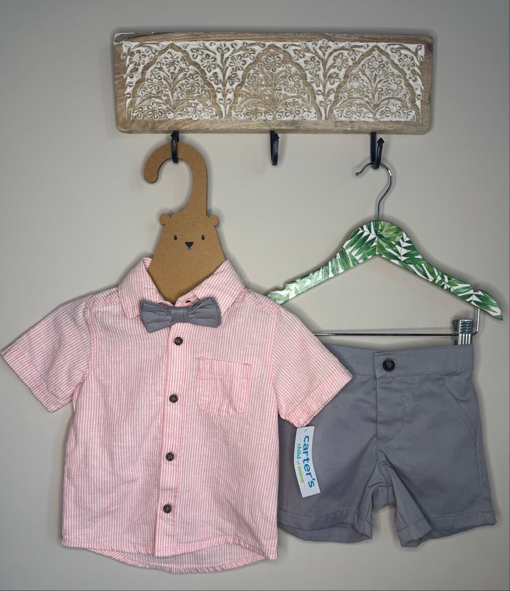 Carter's Child of Mine Toddler Boy Pinstripe 3-Piece Outfit sz 12M